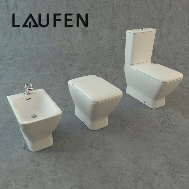 Toilet and bidet Laufen Palace — Descargar