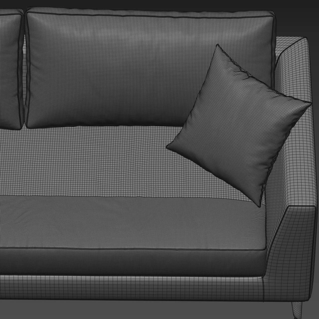Meridiani Louis Up Sofa — Descargar