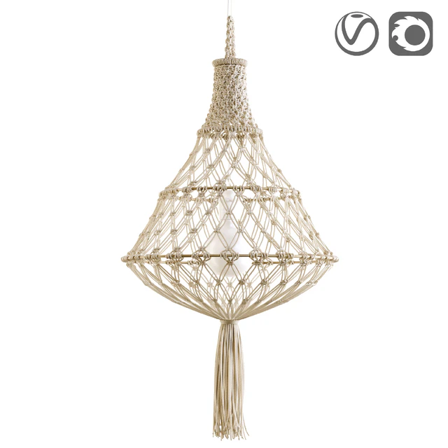 Macrame lampshade INDILA — Descargar