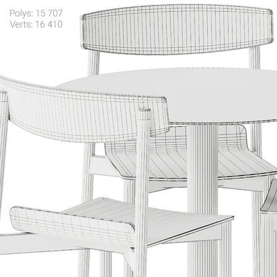 Wox 2 Wood Chair by Artu and Mesa Mona Table by Diabla — Ver 3
