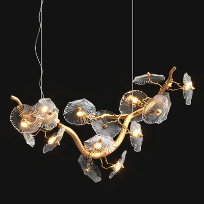 Nenufar horizantal chandelier — Ver 3