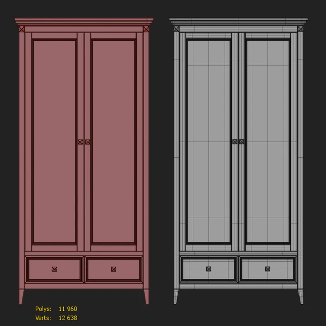 Hinged wardrobe for RFS Brooklyn clothes. Wardrobe by MebelMoscow — Descargar
