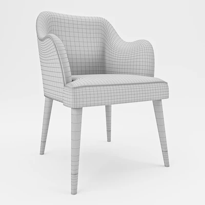 Vicky Armrests Wheels Dinner Chair — Вид 2