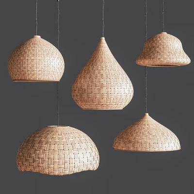 Rattan pendant lights 01 — Вид 4