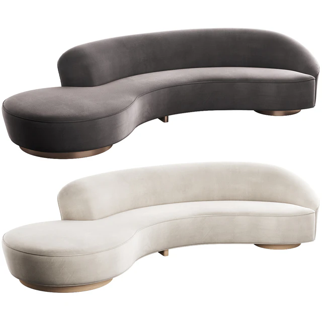 005 Serpentine sofa with arm by Vladimir Kagan — Descargar
