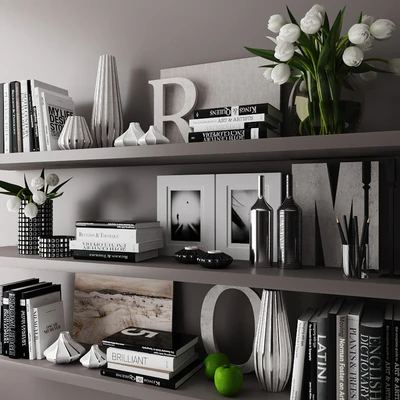 decorative set with books 03 — Вид 3