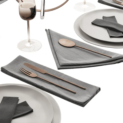 064 Tableware decor set 02 biege and bronze 00 — Ver 5