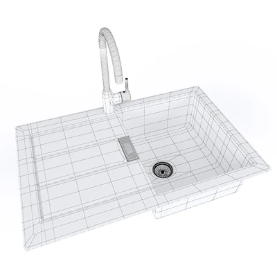 Sink and faucet Franke — Ver 2