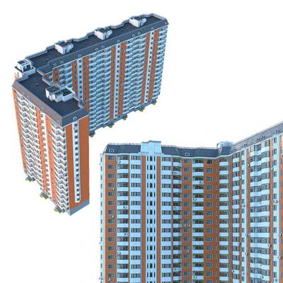 P44T corner 4 sections 17 floors — Ver 4