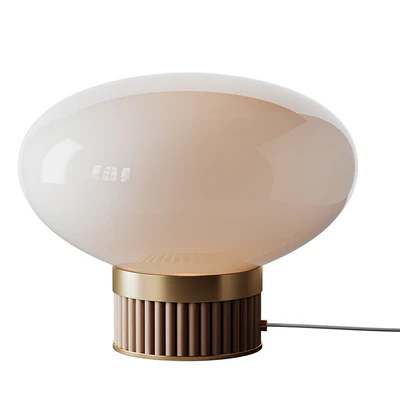 Brass, bamboo and opal glass lamp, Dolce — descargar
