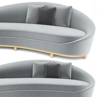 Curve Cream Sofa — Вид 4
