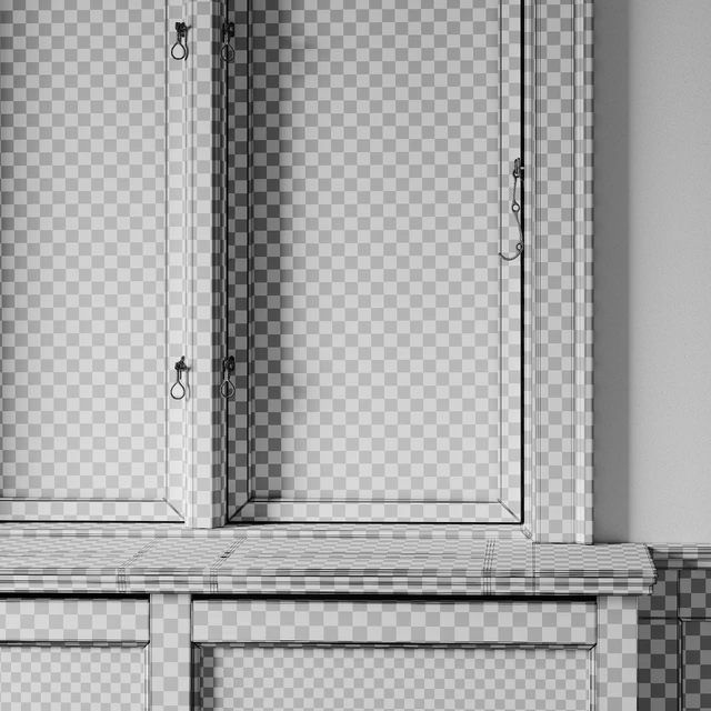 Классическое окно с экраном радиатора 005 — Скачать