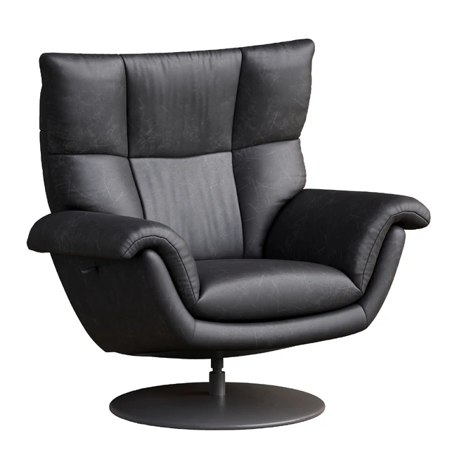 Deacon Leather Swivel Recliner armchair — Скачать