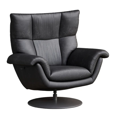 Deacon Leather Swivel Recliner armchair — Вид 3