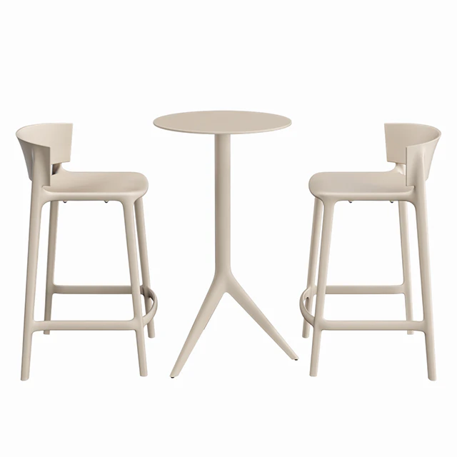 VONDOM MARI-SOL TABLE AND AFRICA BAR STOOL — Скачать