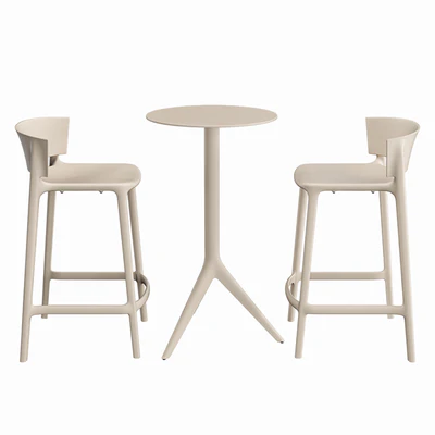 VONDOM MARI-SOL TABLE AND AFRICA BAR STOOL — Вид 1