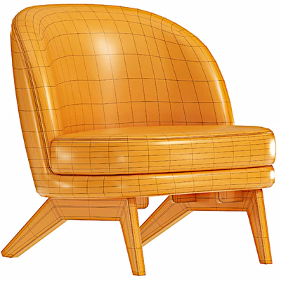 Armchair Pyle Cozy White — Ver 3