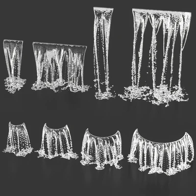 Water jets of waterfalls — Ver 6