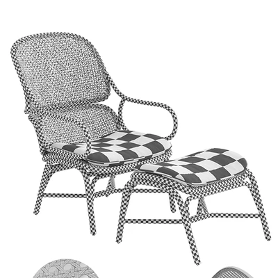 Expormim Frames Armchair with ottoman — Вид 3