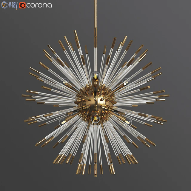 Andromeda Large Chandelier in Brass — Descargar