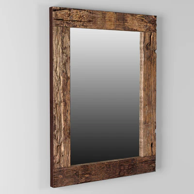 RH Reclaimed Railroad Ties Mirror — Вид 2