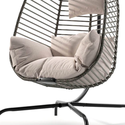 Hanging chair with frame — View 4