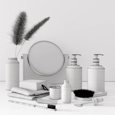 Bathroom set with pampas — Ver 3