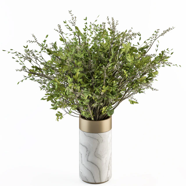 Bouquet - Green Branch in Stone vase 55 — Скачать