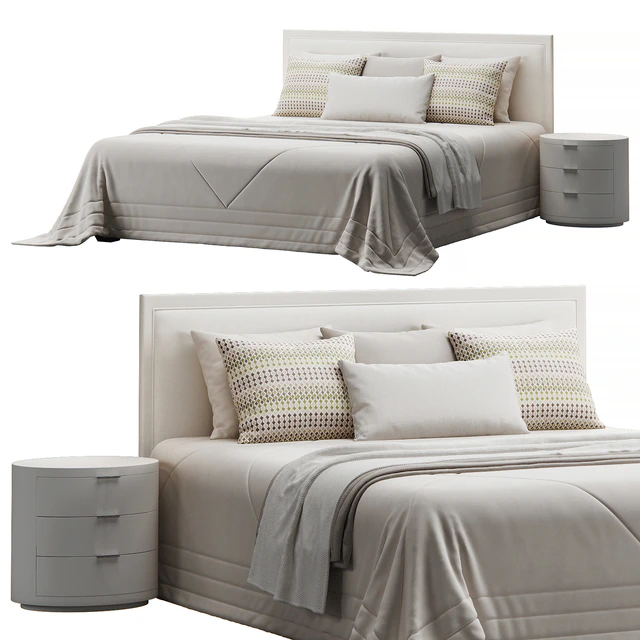 Rectangular Headboard Bed — Скачать