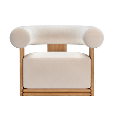 BONDI TEAK SWIVEL LOUNGE CHAIR — Ver 3