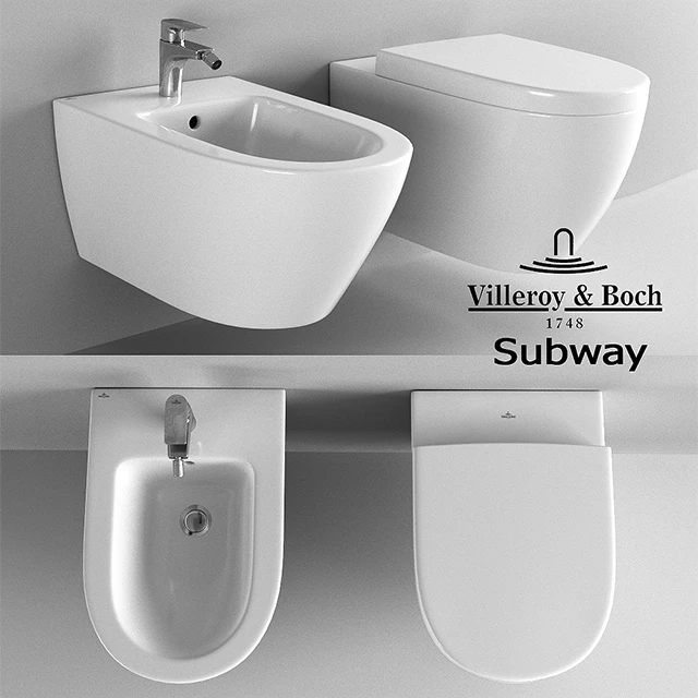 Унитаз и биде Villeroy & Boch Subway — Скачать
