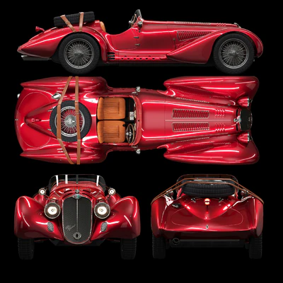 Alfa Romeo 8C 2900B Mille Miglia Roadster — Ver 3