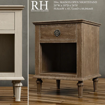 20in. MAISON OPEN NIGHTSTAND — Ver 1