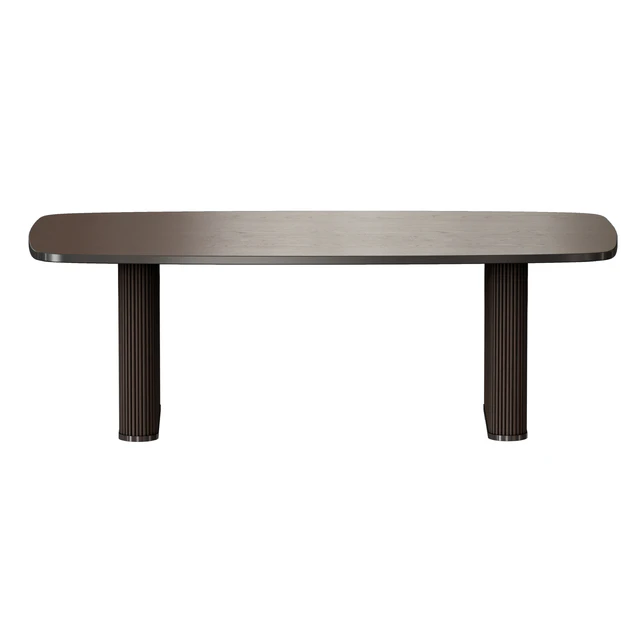 Walton Ribbed Leg Dining Table (Crate and Barrel) — Descargar
