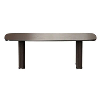 Walton Ribbed Leg Dining Table (Crate and Barrel) — Ver 4