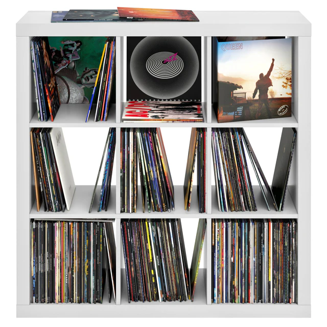 Rack with vinyl records — Descargar