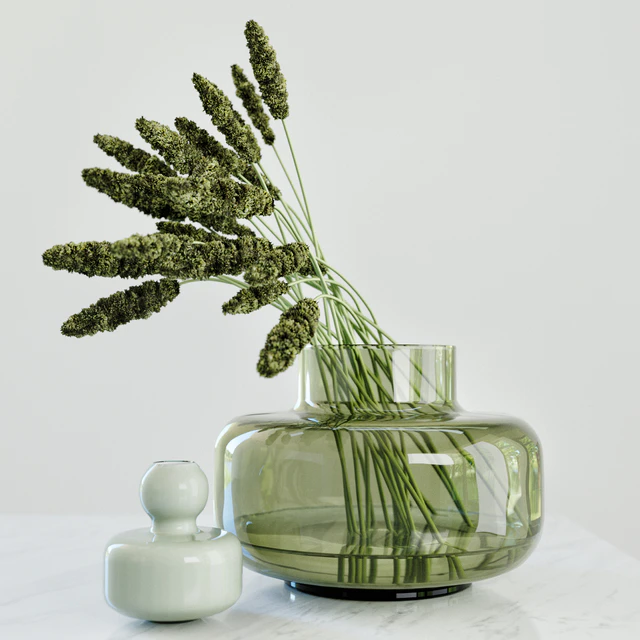Modern grass arrangement in a vase — Descargar