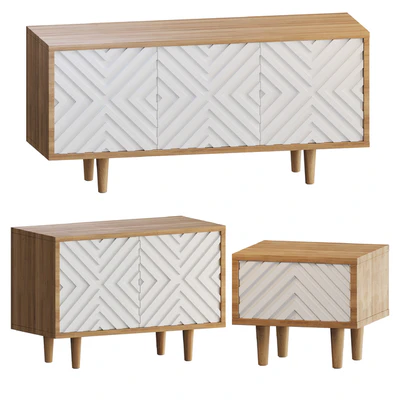 Cabinet Osobica Mount No.2 and bedside table — Ver 1