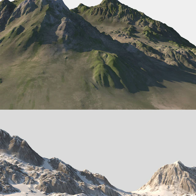 Small mountain + 6 Textures — Descargar