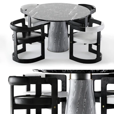 Kelly Wearstler Camden table and Zuma chair — Ver 1