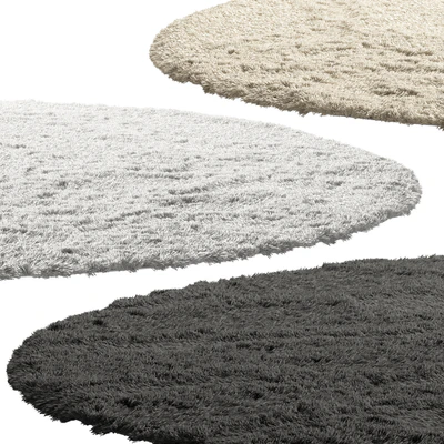 nuLoom Shaggy Area Round Rug (4 colors) — Ver 3