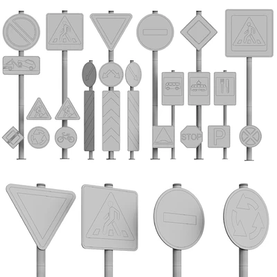 AVE Road Signs (4 Seasons) — Ver 3