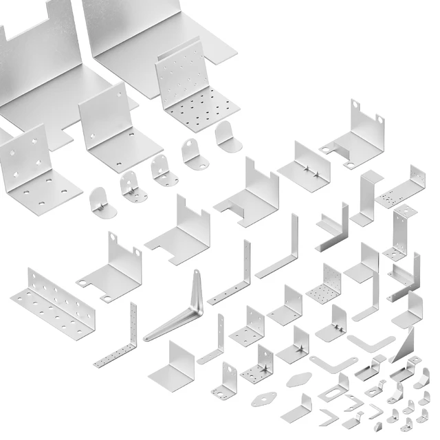 Set of metal corners, brackets and fasteners — Descargar