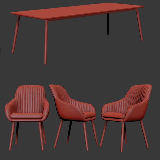Rochelle Dining Table Chair Set — Скачать