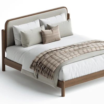 Caroline Smoked Oak Bed BurceDecor — Вид 3
