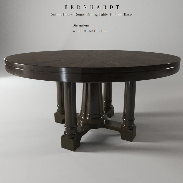 Bernhardt Sutton House Round Dining Table — Descargar