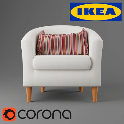 TULSTA chair with a pillow in a case KULLADAL, Ikea — Ver 1
