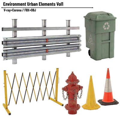 Environment Urban Elements Vol1 — Ver 1