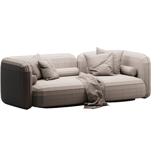 Scandinavian style velvet sofa — Descargar