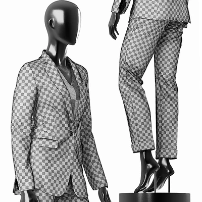 Woman Blue Suit — Ver 3